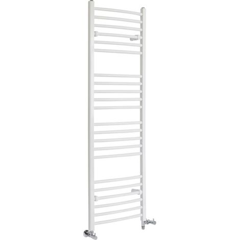 Hudson Reed Ive - Sèche-Serviettes Design Mixte Moderne Incurvé - Blanc - 160 cm x 49.8 cm