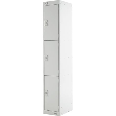 Casier de stockage 3 portes porte en Acier, 1 800 mm x 300 mm x 300mm ( Prix pour 1 )