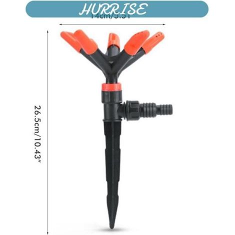 Arroseur Rotatif - 360 Degres - Pour Jardin Pelouse Extérieur - 1 Unite (1/5)