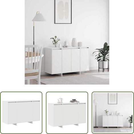 vidaXL Wohnzimmer - Sideboard Weiß 120 x 41 x 75 cm Holzwerkstoff (1/5)