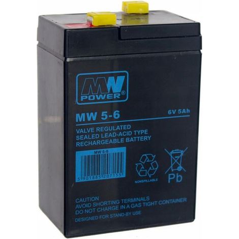 MW 5-6: batteria AGM 6V/5Ah 7047107 (T1)