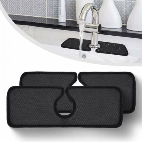Protection anti-éclaboussures pour évier de cuisine, protection anti-éclaboussures pour robinet, protection anti-éclaboussures pour évier derrière le robinet d'évier, lot de 2 (62 × 13 cm) (1/5)