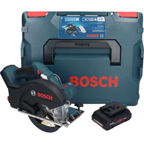 Bosch GKM 18V-50 Professional Akku Metall Handkreissäge 18 V 136 mm Brushless + 1x ProCORE Akku 4,0 Ah + L-Boxx - ohne Ladegerät
