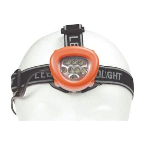 Lampe frontale 8 leds torche tete eclairage antich