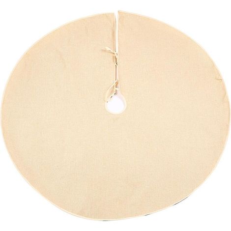 Robe de sapin de Noël en imitation lin de 122 cm (48 pouces) - Fournitures de fête de Noël pour la décoration (1/3)