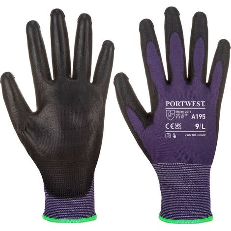 Gant Pu Taktile Farbe: Violett/Schwarz Größe M - Portwest
