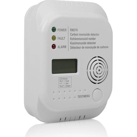 [NEUWERTIG]  Kohlenmonoxid-Detektor, Intelligenter Kohlenmonoxid-Detektor mit LCD-Display, RM370 Kohlenmonoxid-Detektor -INHHUB