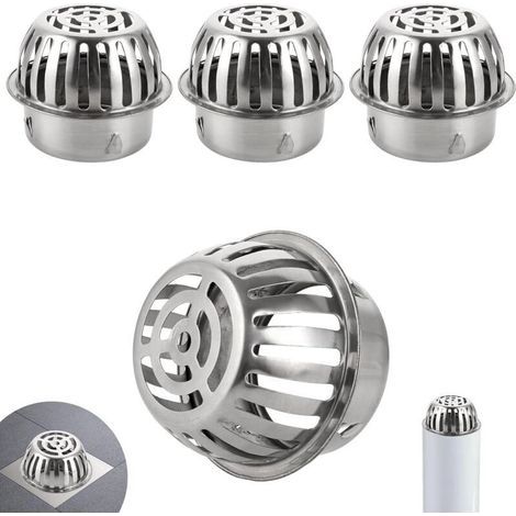 4 Pièces Protège Gouttière, Robustes et Faciles à Utiliser, Crapaudine de Gouttière, Évite le Blocage des Tuyaux, Grille Gouttière Anti Feuilles, pour Filtrer et Bloquer les Feuilles (1/4)