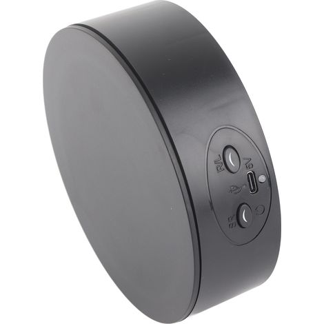 Présentoir rotatif à 360° - Charge maximale : 3 kg - Plateau tournant électrique pour bouteilles de vin, cosmétiques et montres - Noir (1/5)