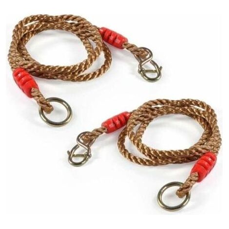Pair Paire de cordes de balançoire sangles réglables 1,8 m arbre suspendu charge maximale 300 kg/660 lb PE pour enfants adultes (kit de 2 pièces) (1/5)