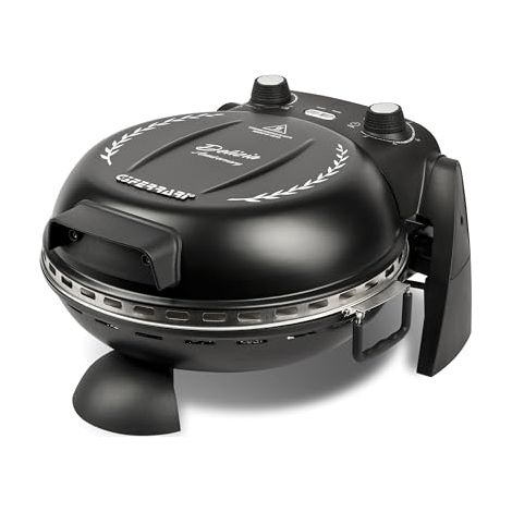 G3 Ferrari G10177 Delizia Anniversary, horno eléctrico para pizza hasta 400°C, piedra refractaria Ø 31 cm extraíble, doble elemento calefactor de acero, luces indicadoras, accesorios incluidos