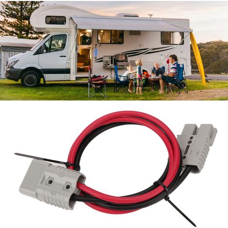 Cordon d'alimentation avec connecteur Anderson 6AWG 1,2 m à fiche unique 600 V 175 A (AOM2613) (1/5)