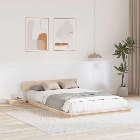 Bettgestell Braun 120 x 200 cm Holz (1/5)