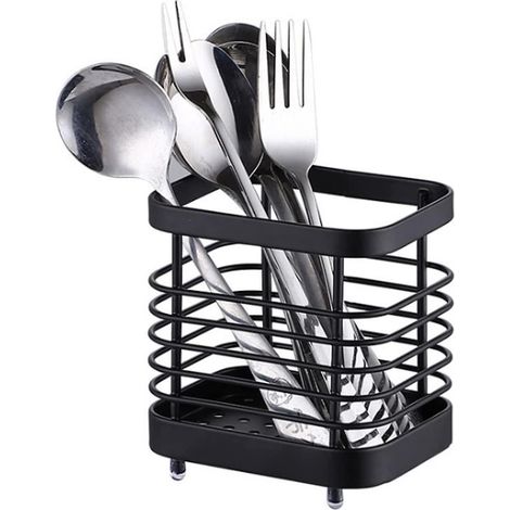 (noir) Porte Eponge Evier Cuisine, Organisateur Cuisine Acier Inoxydable, Rangement Eponge Cuisine, Organisateur Evier Cuisine, Rangement Et Organ (1/4)