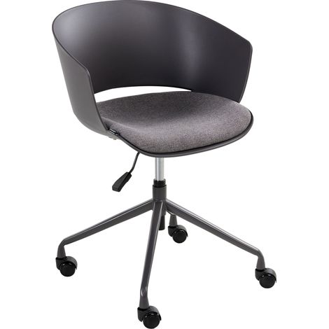 Office Chair Graphite Fabric Seat Swivel Desk Computer Adjustable Height GLEEFUL (1/5)