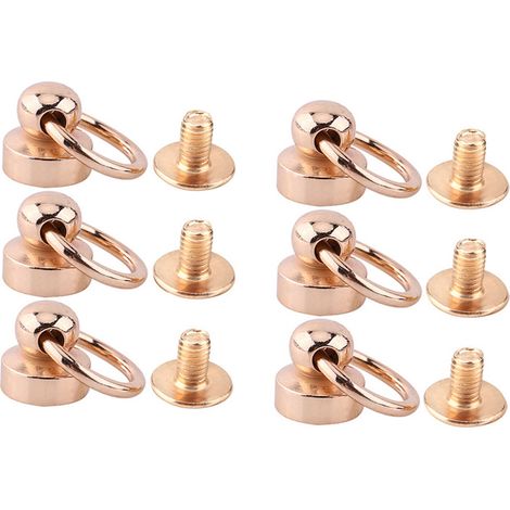 Rivets à anneau de traction en cuivre de 9 mm avec anneaux de traction, lot de 10, couleur or (1/5)