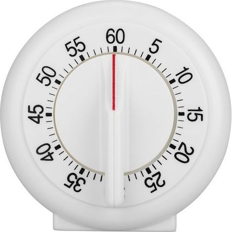 Minuterie de cuisine, blanc, 100% neuf, réunions d'affaires de haute qualité pour chronométrer les appels téléphoniques, minuteries de jeu, traitements capillaires (1/5)