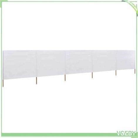 Paravent pliable - FAFEICY - 47154 - 5 panneaux - Tissu non-tissé - Bois massif - 600 x 80 cm (1/5)