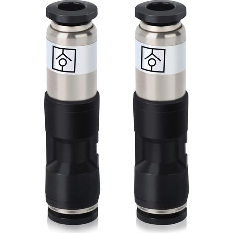 2 Stück 8 mm Druckluft-Rückschlagventil-Anschlüsse, Luftstrom-Steckverbindungen (1/5)