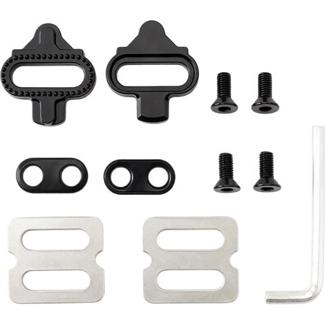 Calas SPD compatibles con pedales SPD de 2 orificios, con placas antideslizantes, materiales robustos y ergonómicos, perfectas para ciclismo indoor, ciclismo de montaña y ciclismo de carretera. (1/5)