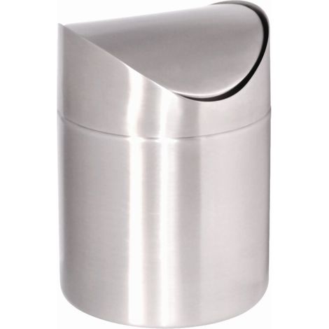 Poubelle de table en Inox - Couvercle Battant - Olympia