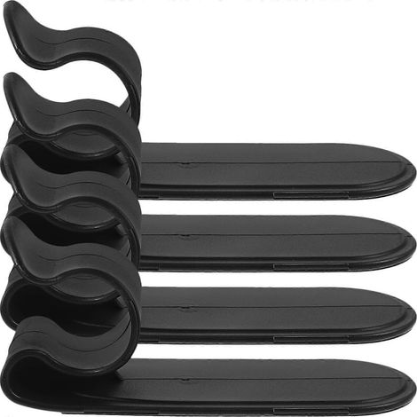 Lot de 4 crochets adhésifs pour parapluies, supports de suspension pour voiture et maison (noir) (1/4)