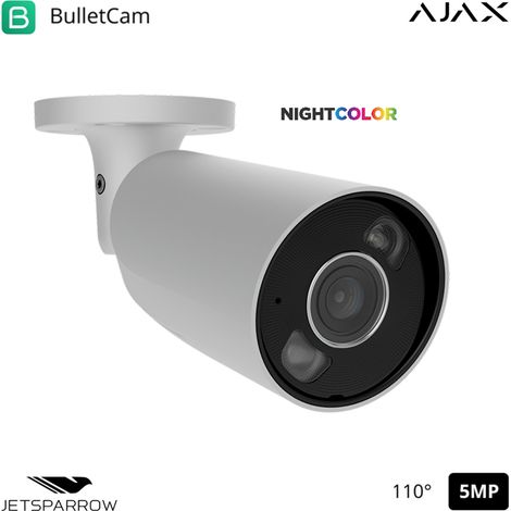 126253 - TVCC - BulletCam HL (5 Mp/2.8 mm) - Kamera HL verdrahtet (5 Mp/2.8 mm) - Farbe white - Ajax Videoüberwachung