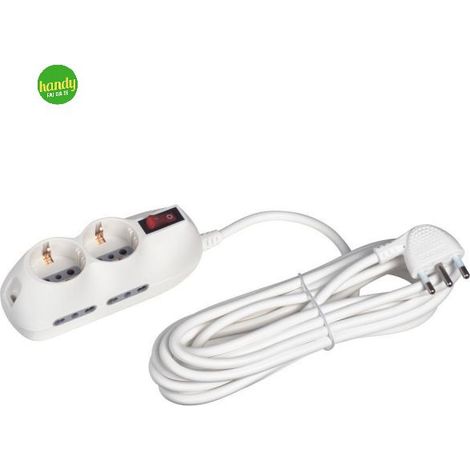 Prolunga Bticino 6 prese cavo 5 m bianco