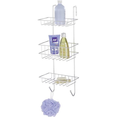 Etagère de douche 3 niveaux et 2 crochets REVIGO (1/2)