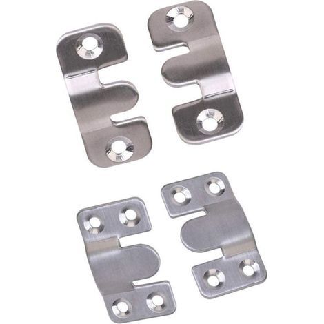 Ulisem Picture Hooks, Furniture Connectors, Photo Fixings, Sofa Supports, Furniture Connectors, Suitable for Art Frames, 20 Pairs (1/4)