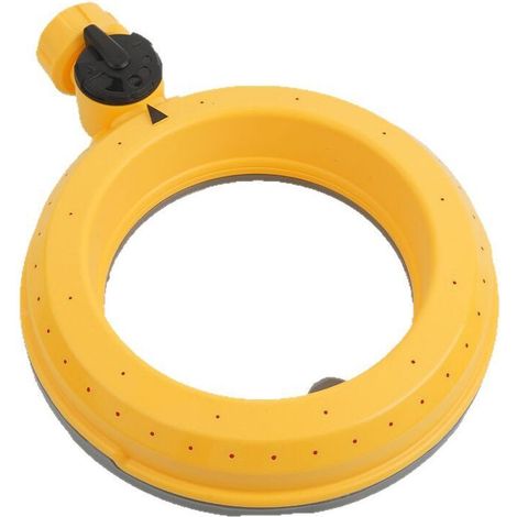Set aus 2 ringförmigen Rasensprengern für kleine und mittelgroße Flächen, 360-Grad-Kreissprenger mit sanftem Wasserfluss, geeignet zur Bewässerung von Rasenflächen und Gärten