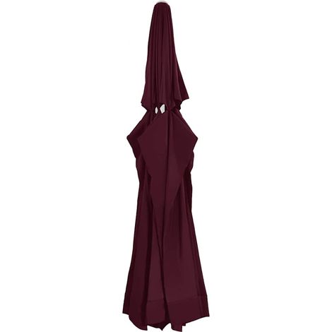 Tela de repuesto para sombrilla rojo burdeos 610 cm vidaXL