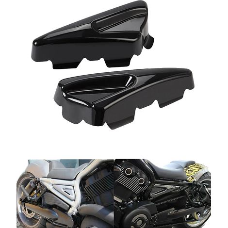 Funda para chasis de motocicleta, diseño elegante, fácil instalación, color negro. (1/2)