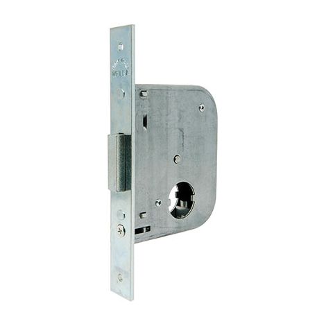 SERRATURA CANCELLO INFILARE 071450 WELKA B.Q ZINC F.MM 22 F.TONDO M2 E.MM 45 C.MM 28