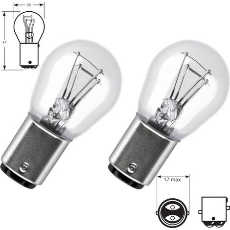 2 x Ampoules BAY15D P21/5W 12V Standard BAY15D (1/3)