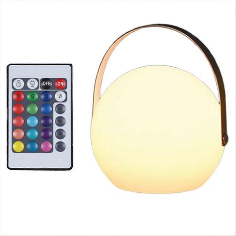 Lampe de bureau portable LED avec télécommande, idéale pour chambre, chevet, salle à manger extérieure, balcon, éclairage d'ambiance (1/5)