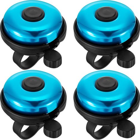 Set of 4 Classic Aluminum Alloy Bike Bells with Loud and Clear Sound (1/5)