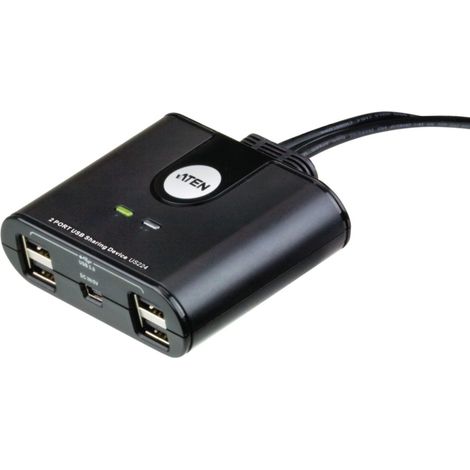 ATEN US224 Tastatur/Video/Maus (KVM)-Switch Schwarz (1/5)