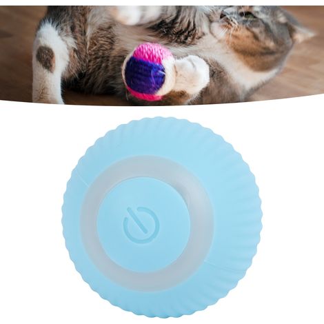Balle Intelligente - Modèle Rotatif Automatique avec Son, Jouet Interactif en Plastique Bleu pour Chats et Chiens, Batterie 150mAh Incluse (1/4)