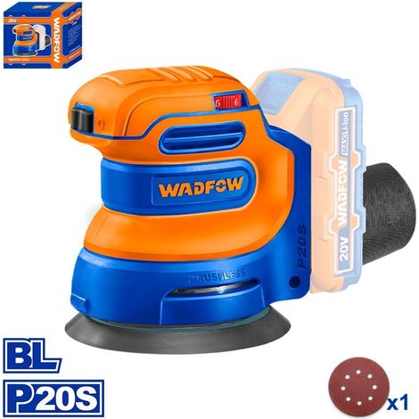 Ponceuse sans fil Wadfow 125 mm 20 V Moteur sans balais (1/5)