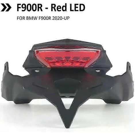 Support de plaque d'immatriculation arrière court pour moto BMW F900R F 900 R F900 R 2020 - Feu LED intégré (F900R - Rouge) (1/5)