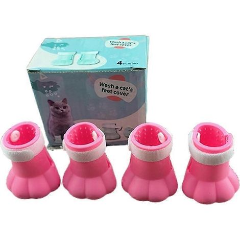 Voici une proposition de titre optimisé pour le SEO en français (190 caractères max) :
Protège-griffes silicone pour chat et chien, anti-rayures pattes, protège-pattes pour bain, taille S rose - Manc (1/4)