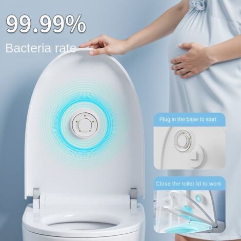 Automatische UV-Toilettensterilisatorlampe, Kunststoffsterilisator, Geruchsneutralisator, God Ware Toilettendeckel, Insektenschutz für Zuhause (1/5)