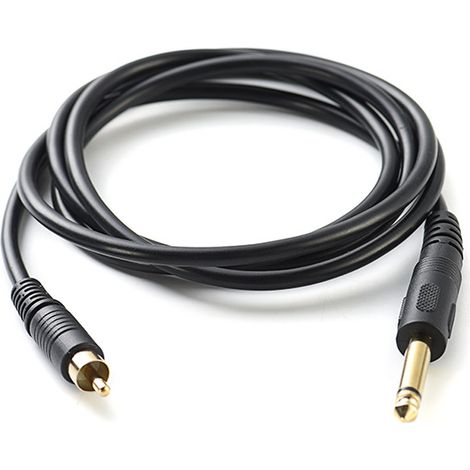 RCA-auf-6,5-mm-Audiokabel, kompatibel mit Mikrofonen, Mischpulten und monophonen Anschlüssen. (Zubehör für Musikinstrumente) (1/5)
