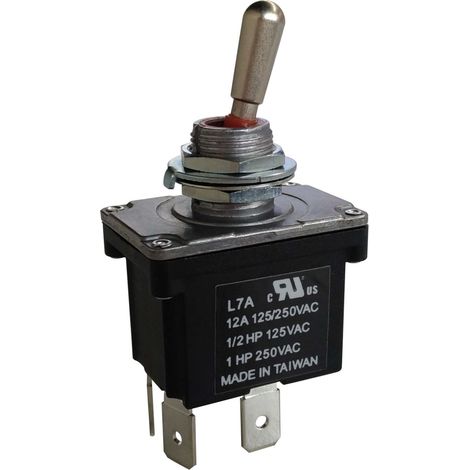 Interrupteur à levier RS PRO, On-Off, Interrupteur bipolaire, 12 A ( Prix pour 1 )