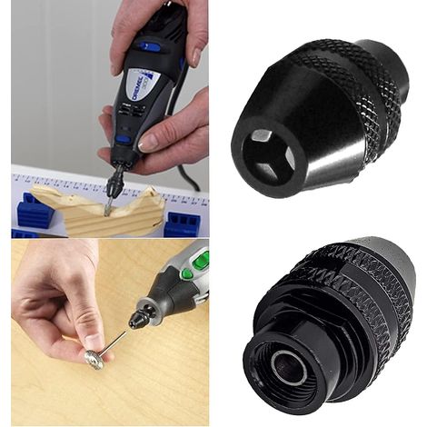 2 PK Multi-Quick Change Keyless Collet pour Dremel 4486 Outil Rotatif 3000 4000 7700 8200 MNS (1/4)