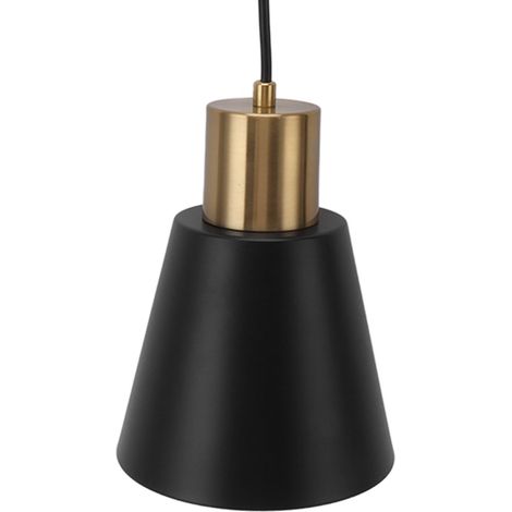 Suspension luminaire noire métal industriel moderne nordique lampe suspendue pour ampoule E26 E27 85‑265V (1/5)