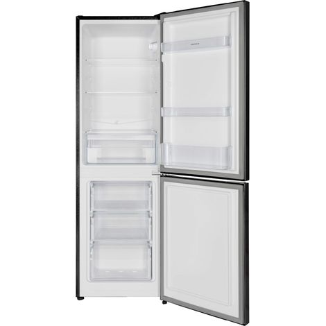 Frigorifero Combinato Frigo-Congelatore Libera Installazione Acciaio Nero Respecta