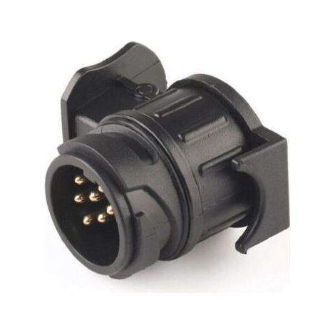 Wasserdichter 13-poliger auf 7-poliger Anhängerstecker – schwarz (1/5)