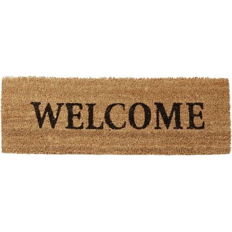 Zerbino in fibra di cocco stretto "Welcome" (1/5)